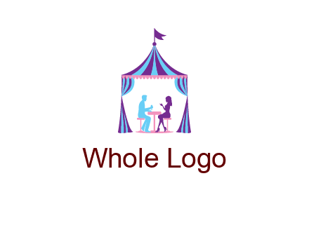 dinner in tent logo