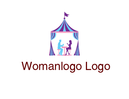 dinner in tent logo