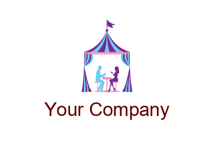 dinner in tent logo