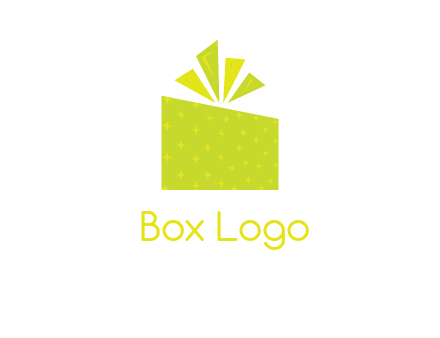 abstract gift box logo