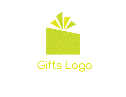 abstract gift box logo