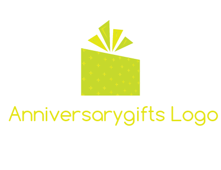 abstract gift box logo