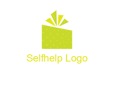 abstract gift box logo