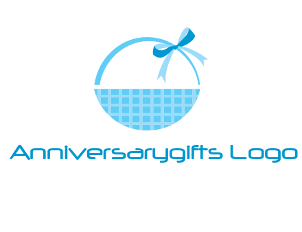 gift basket with bow logo
