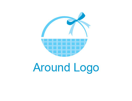 gift basket with bow logo