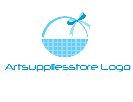 gift basket with bow logo