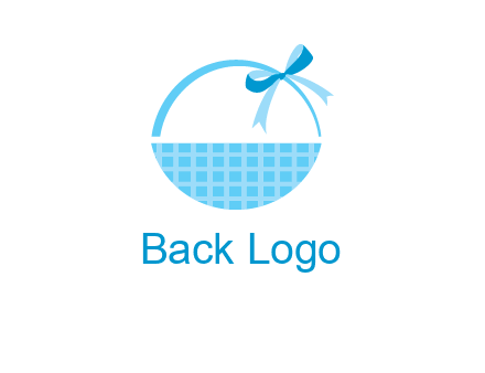 gift basket with bow logo