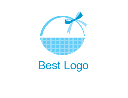 gift basket with bow logo