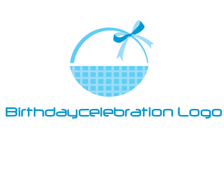 gift basket with bow logo