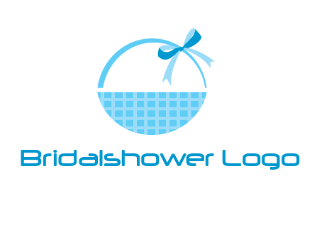 gift basket with bow logo