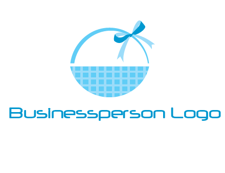gift basket with bow logo