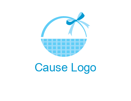 gift basket with bow logo