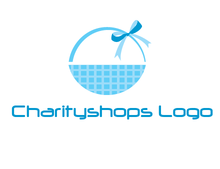 gift basket with bow logo