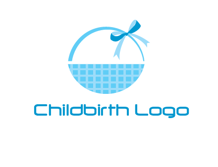gift basket with bow logo
