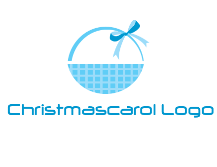 gift basket with bow logo