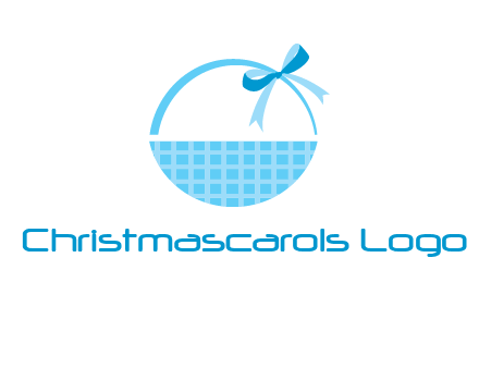 gift basket with bow logo