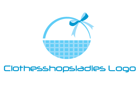 gift basket with bow logo