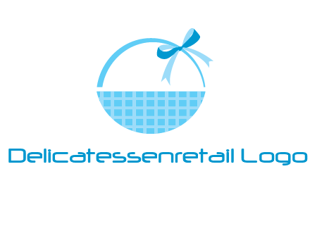 gift basket with bow logo