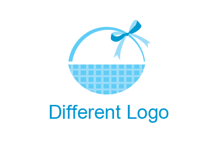 gift basket with bow logo