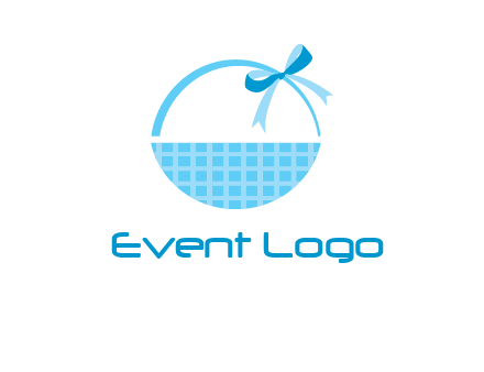 gift basket with bow logo