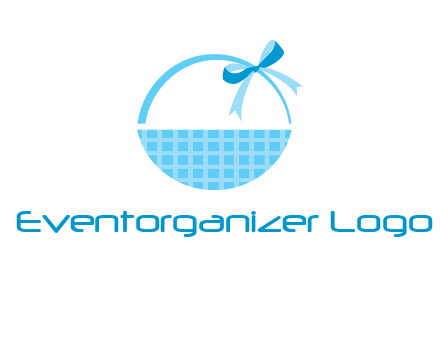 gift basket with bow logo