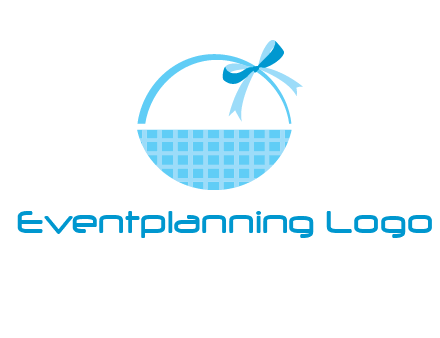 gift basket with bow logo