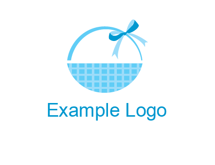 gift basket with bow logo