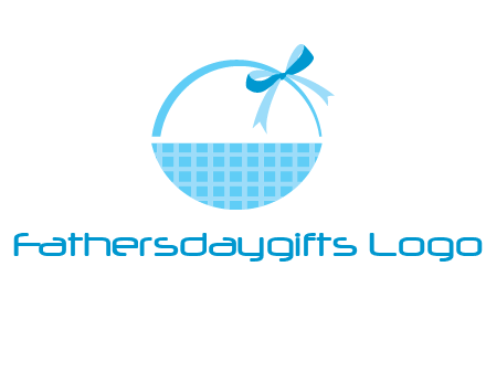gift basket with bow logo