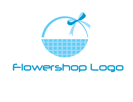 gift basket with bow logo