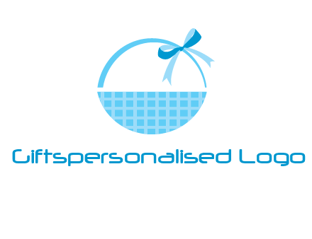 gift basket with bow logo