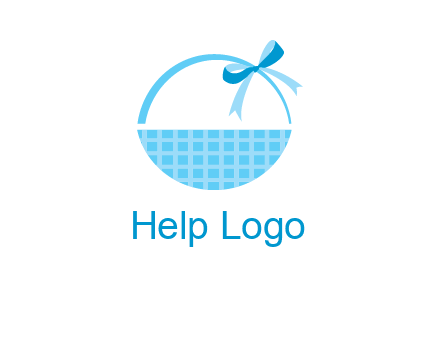 gift basket with bow logo