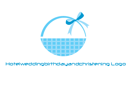 gift basket with bow logo