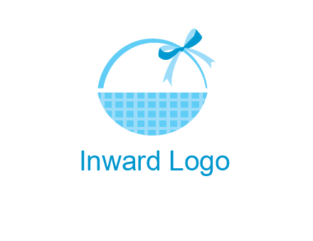 gift basket with bow logo