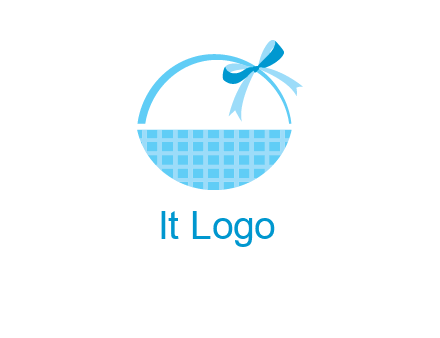 gift basket with bow logo