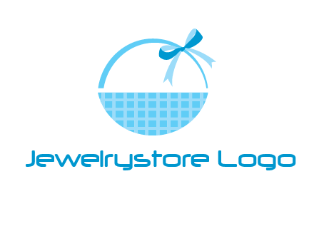 gift basket with bow logo