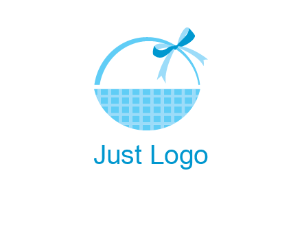gift basket with bow logo