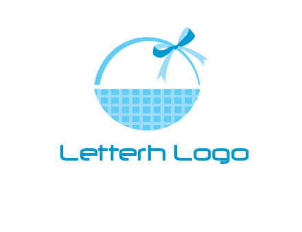 gift basket with bow logo
