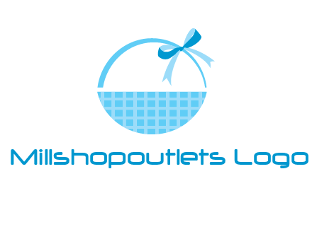 gift basket with bow logo