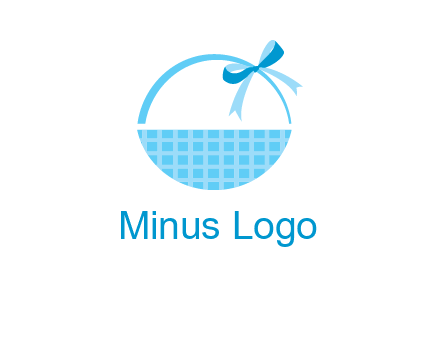 gift basket with bow logo