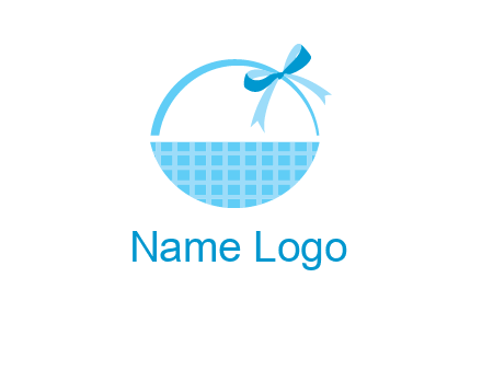 gift basket with bow logo