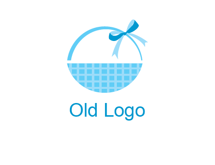 gift basket with bow logo