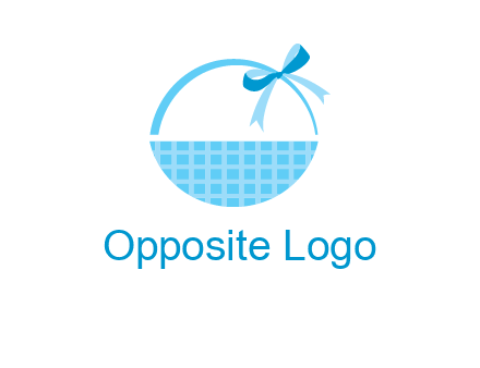 gift basket with bow logo