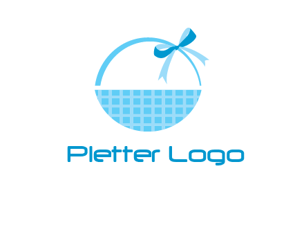 gift basket with bow logo