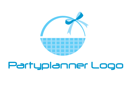 gift basket with bow logo