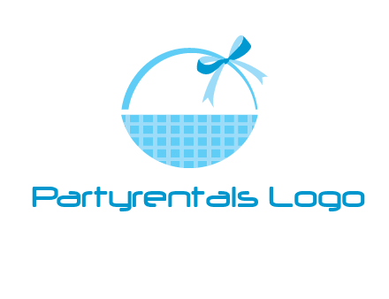 gift basket with bow logo