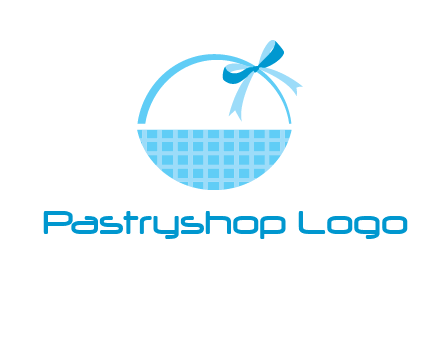 gift basket with bow logo