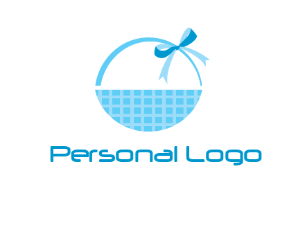 gift basket with bow logo