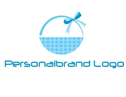 gift basket with bow logo
