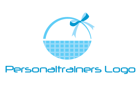 gift basket with bow logo