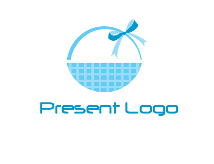 gift basket with bow logo